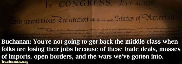 Pat Buchanan: America is Rejecting the GOP’s Big Business Wing
