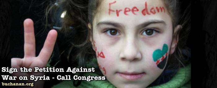 UPDATE: Sign the White House Petition Against War in Syria, Then Call Congress Today!